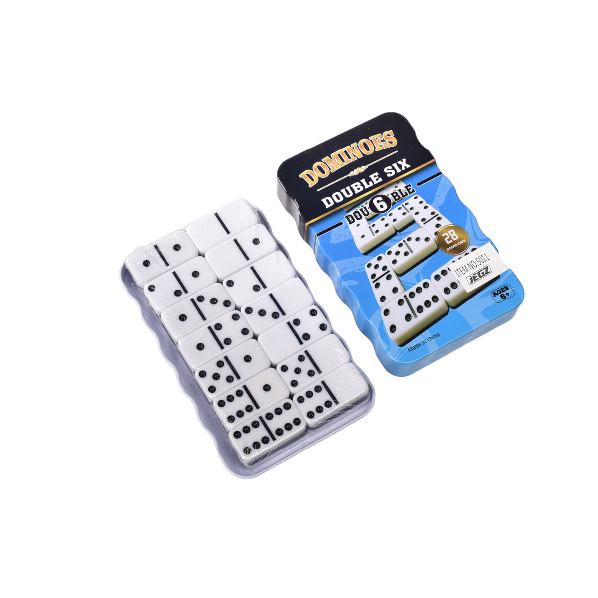 domino con estuche en metal dim: 15x9x2