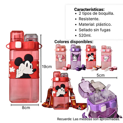 BOTELLA DE AGUA 520ML PERSONAJE