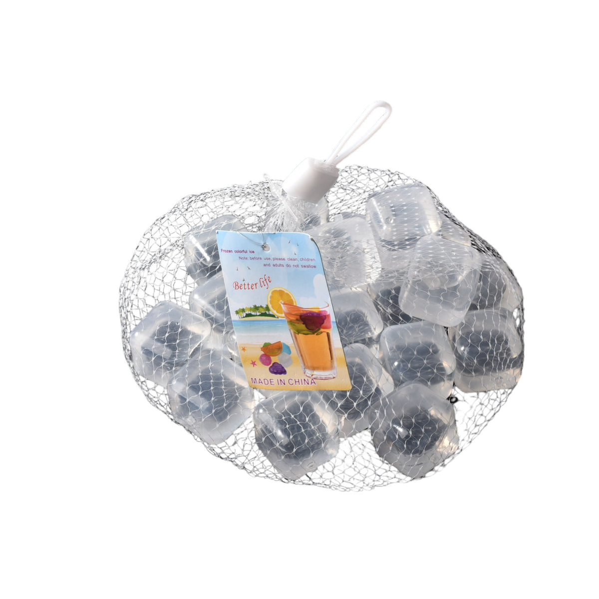 set 20und cubos de hielo reutilizable plastico bebida fria