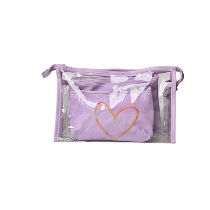 COSMETIQUERA X 3 UND MAQUILLAJE POLIESTER SINTETICO PVC DIM: