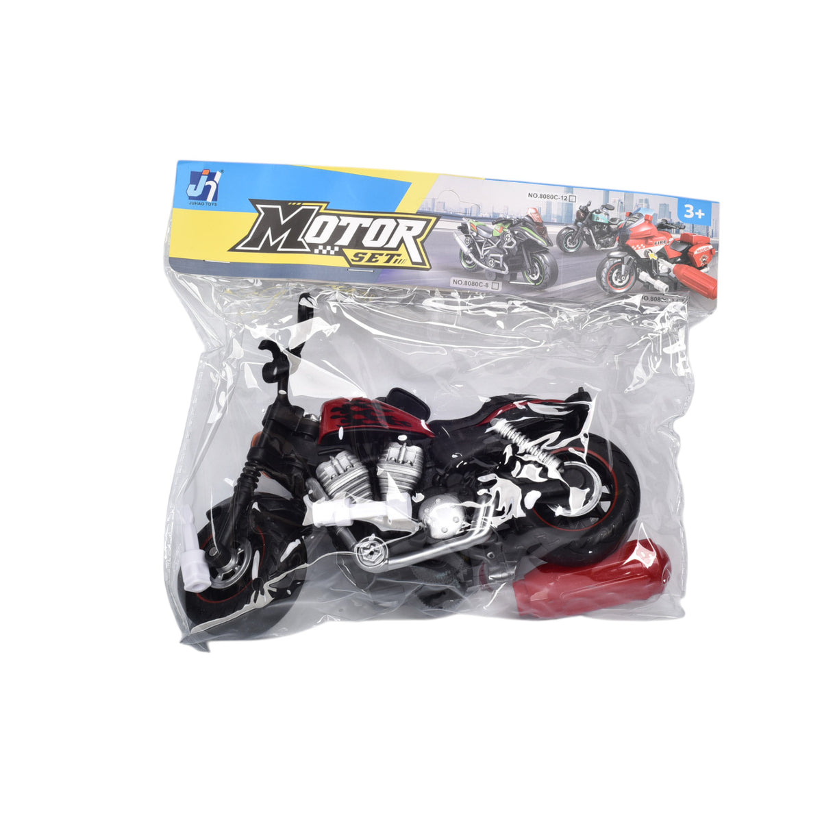 juguete moto armable con accesorios para niños dim:20x26x11