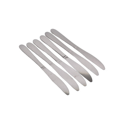 CUCHILLO X 6UND METAL ACERO INOXIDABLE DIM: 23