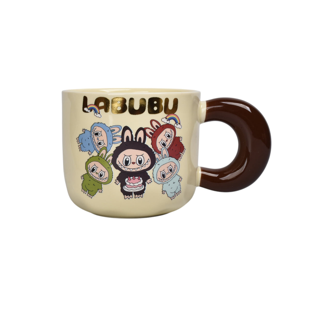 mug pocillo ceramica labubu personaje 350ml dim:8x9x9