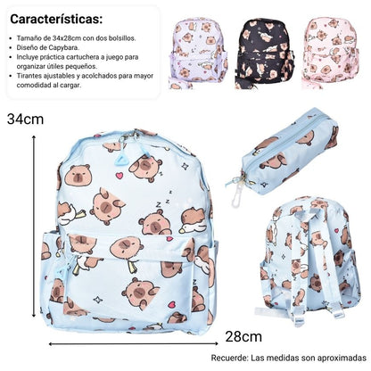 MORRAL MALETA POLIESTER VARIOS COLORES DIM:34X28X13