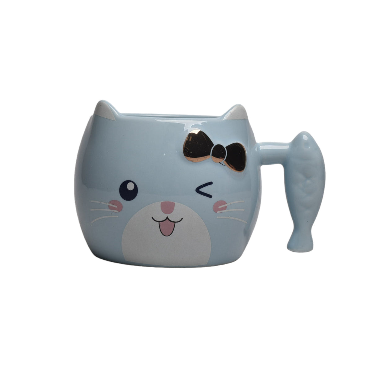 mug pocillo forma de gato