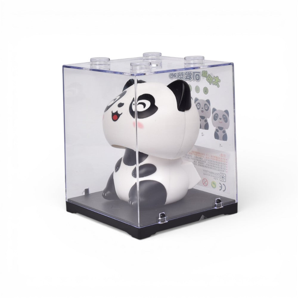 oso solar plastico color negro blanco dim:8x8x10