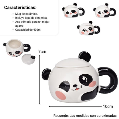 MUG POCILLO GRANDE CERAMICA FORMA DE OSO 400ML DIM:11X8