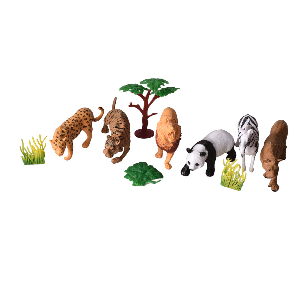 set animales salvajes juguete didactico plastico colección n