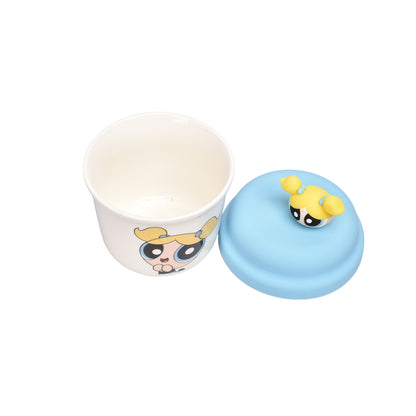 MUG POCILLO CERAMICA CON TAPA PERSONAJE 260ML DIM:9X7