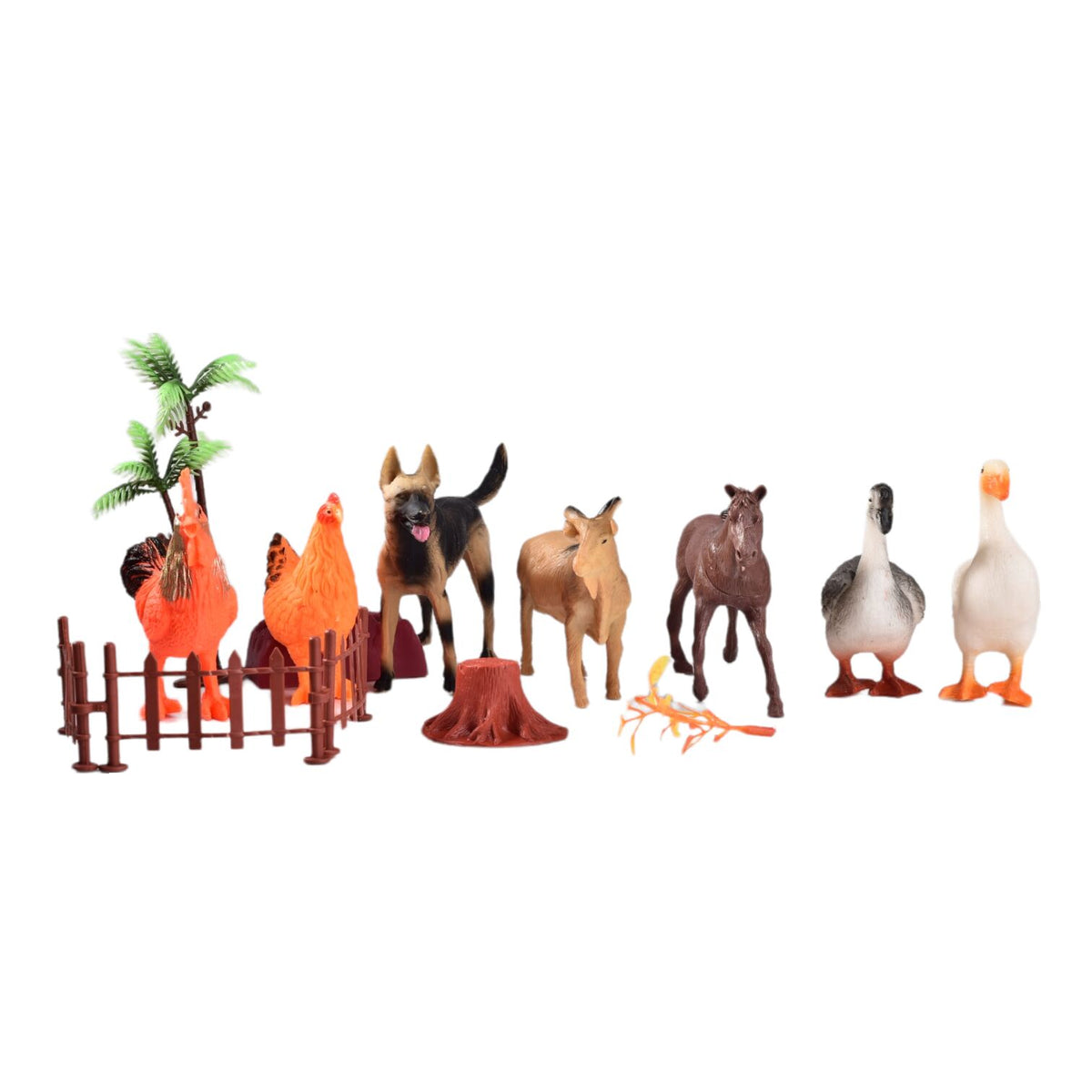 set animales granja juguete didactico colección niños