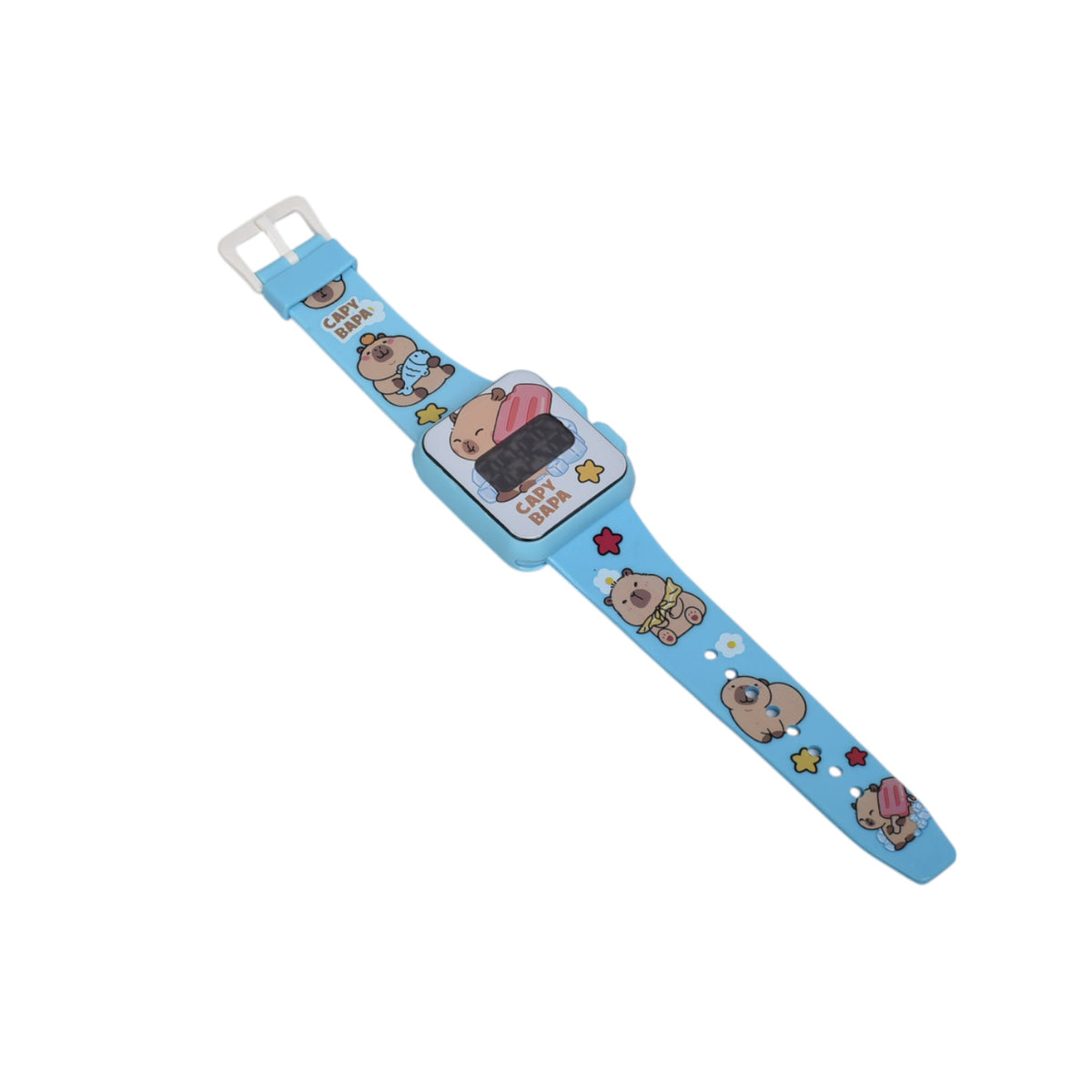 reloj juguete niños plastico capybara dim:27x7x2