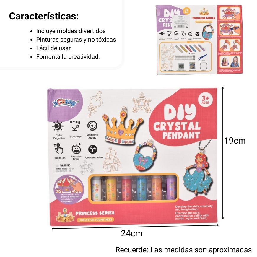 juguete kit de arte con accesorios plastico dim:24x4x19