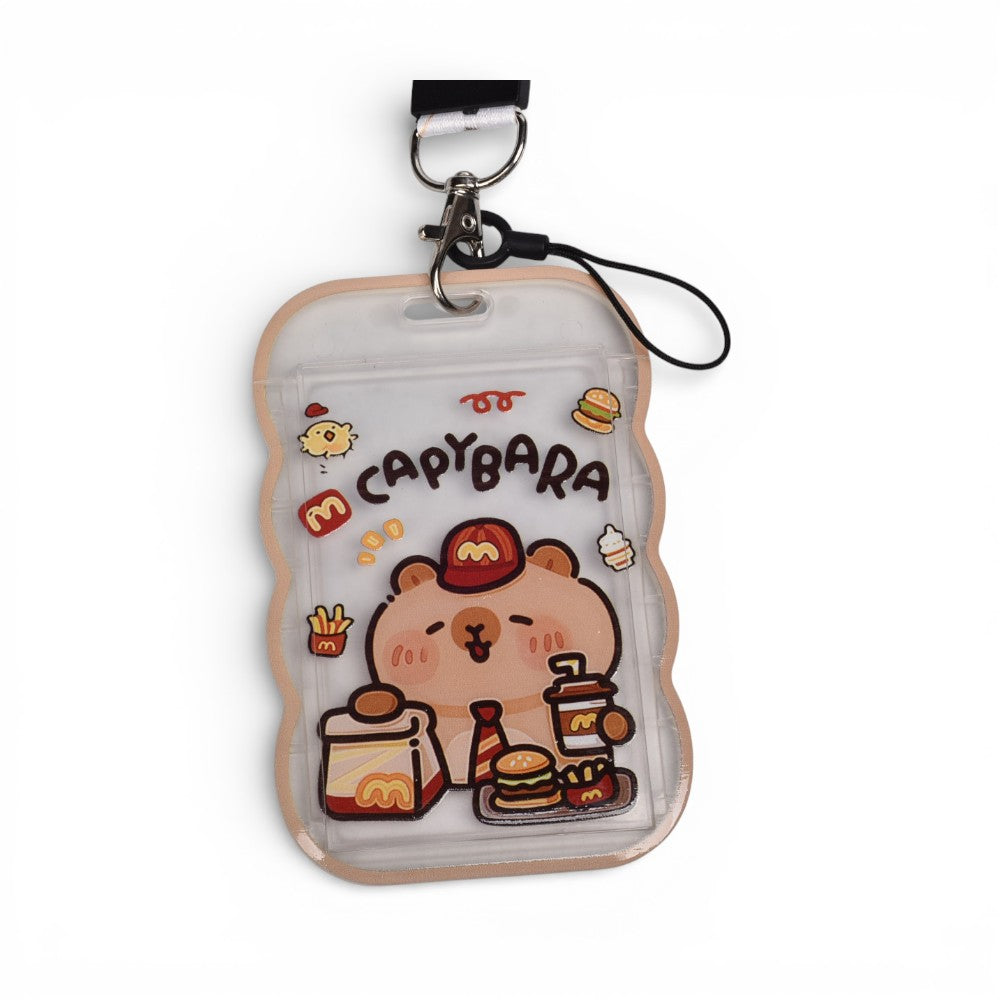 portacarnet plastico capybara multicolores dim:6x11