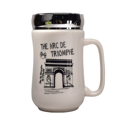 MUG POCILLO CERAMICA CAFE VASO DIM:7x7x14CM