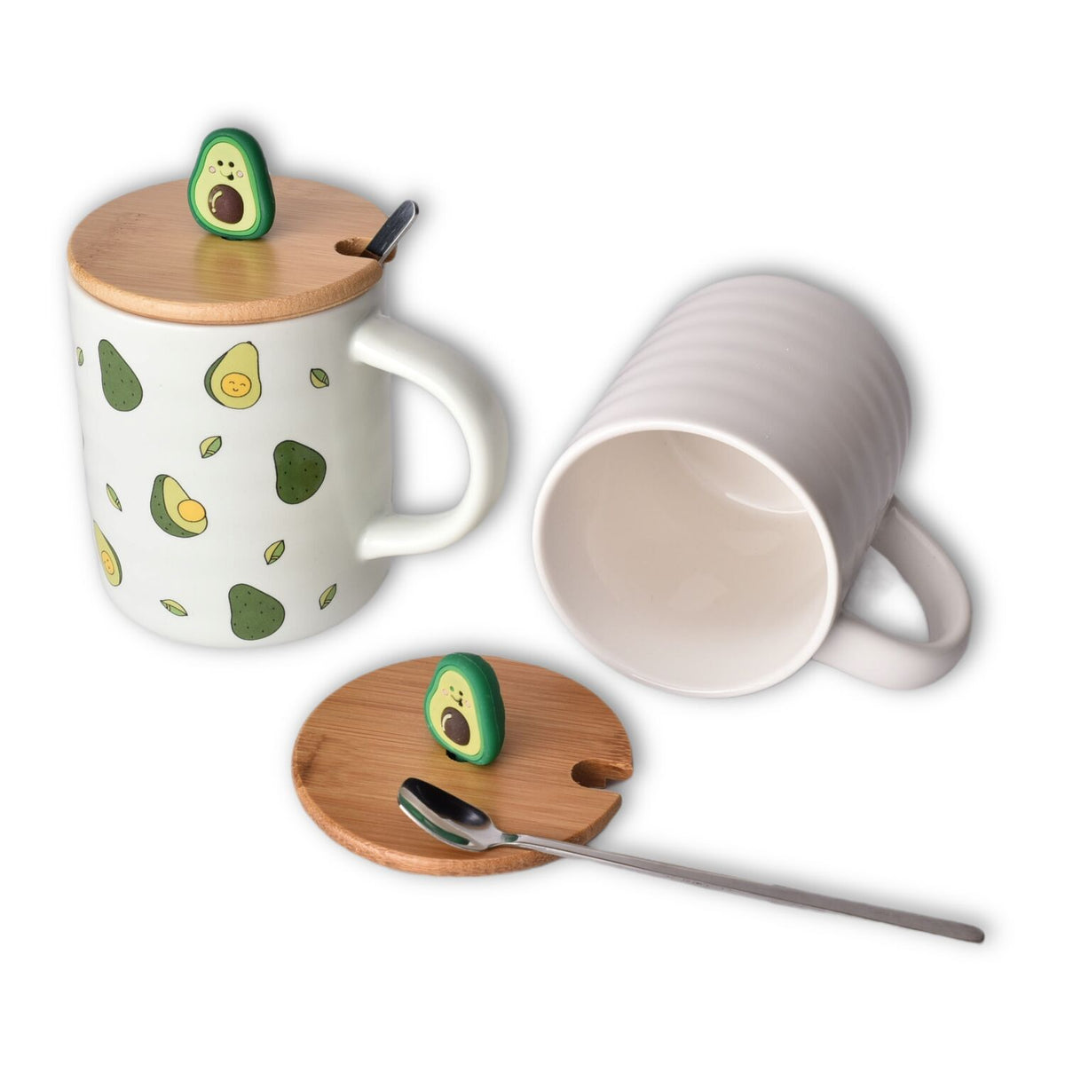 pocillo ceramica con cuchara dim:8*10cm
