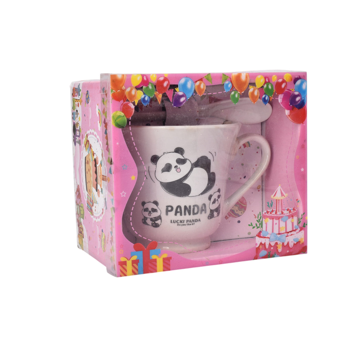 mug pocillo en ceramica con cuchara oso 250ml dim:8x9