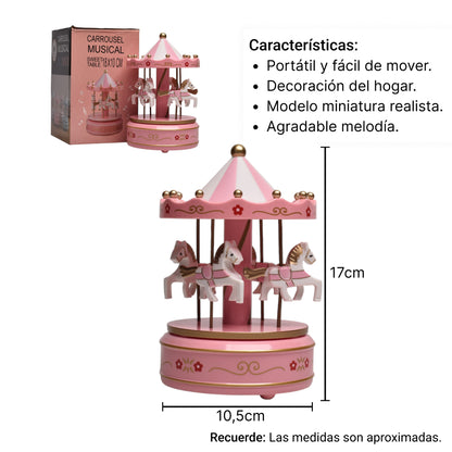 CAJA MUSICA FORMA CARRUSEL