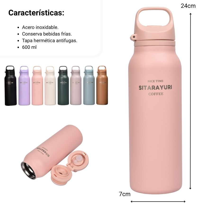 termo acero inoxidable 600ml