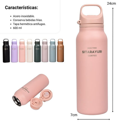 TERMO ACERO INOXIDABLE 600ML