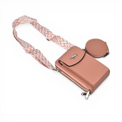 BOLSO PARA DAMA SINTETICO CON MONEDERO DIM: 11X18X7