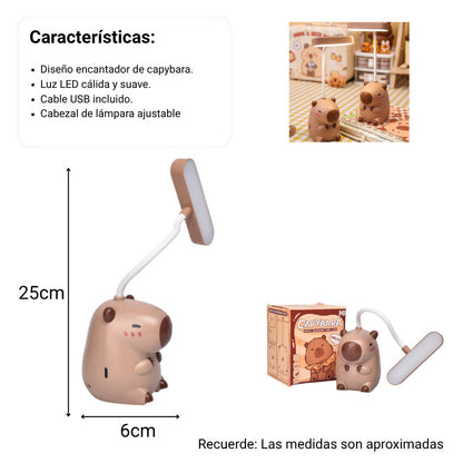 LAMPARA PLASTICO CAFE FORMA CAPYBARA DIM: 6X7X25