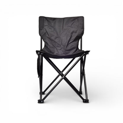 SILLA METAL POLIESTER DESPLEGABLE NEGRA DIM:39X39X65
