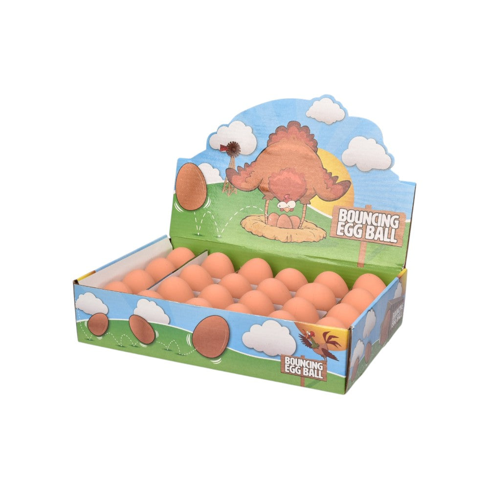 pelota forma de huevo - caja x24 und