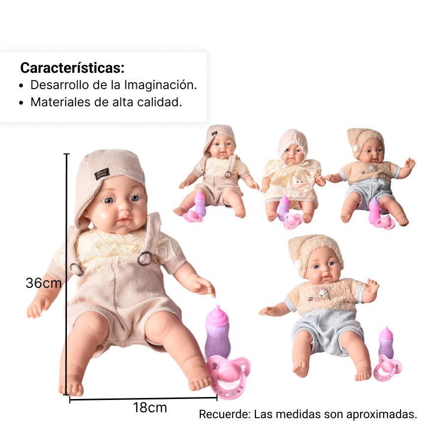 juguete bebe muñeca de caucho realista