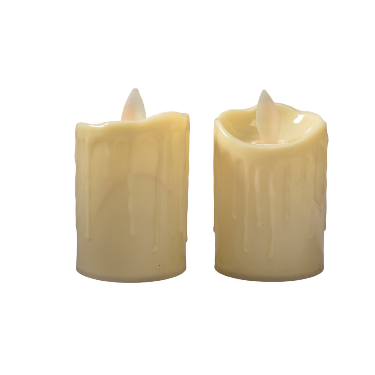 vela decorativa led de pila dim: 5x5x7