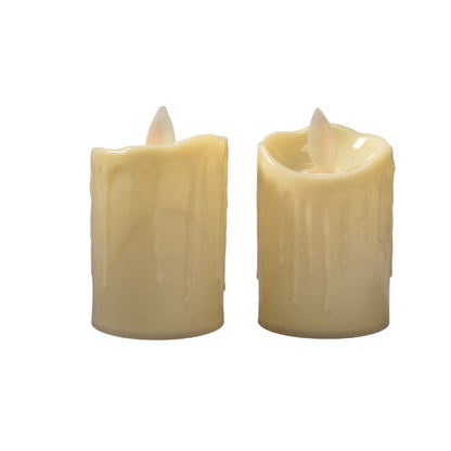 VELA DECORATIVA LED DE PILA Dim: 5x5x7