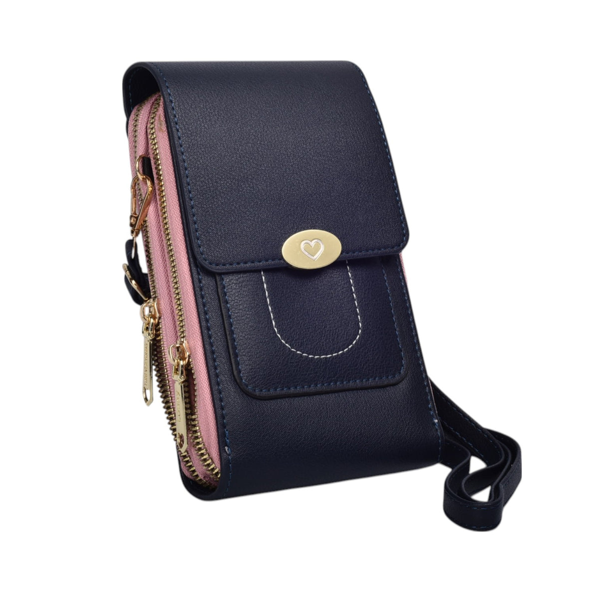 bolso billetera dama sintetico dim:20x11x5