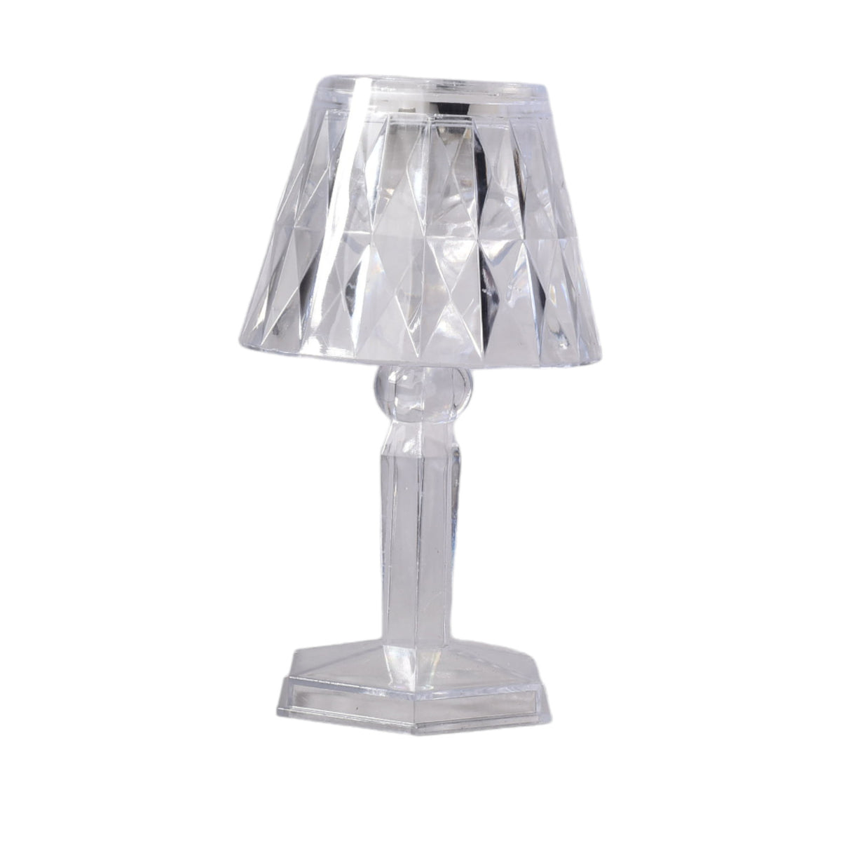 lampara decorativa con luz led plastica de pila dim:6x6x12