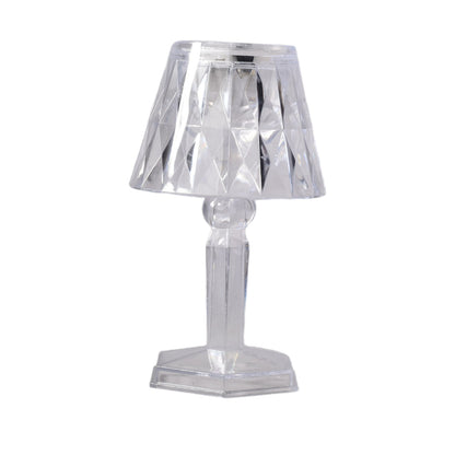 LAMPARA DECORATIVA CON LUZ LED PLASTICA DE PILA DIM:6X6X12
