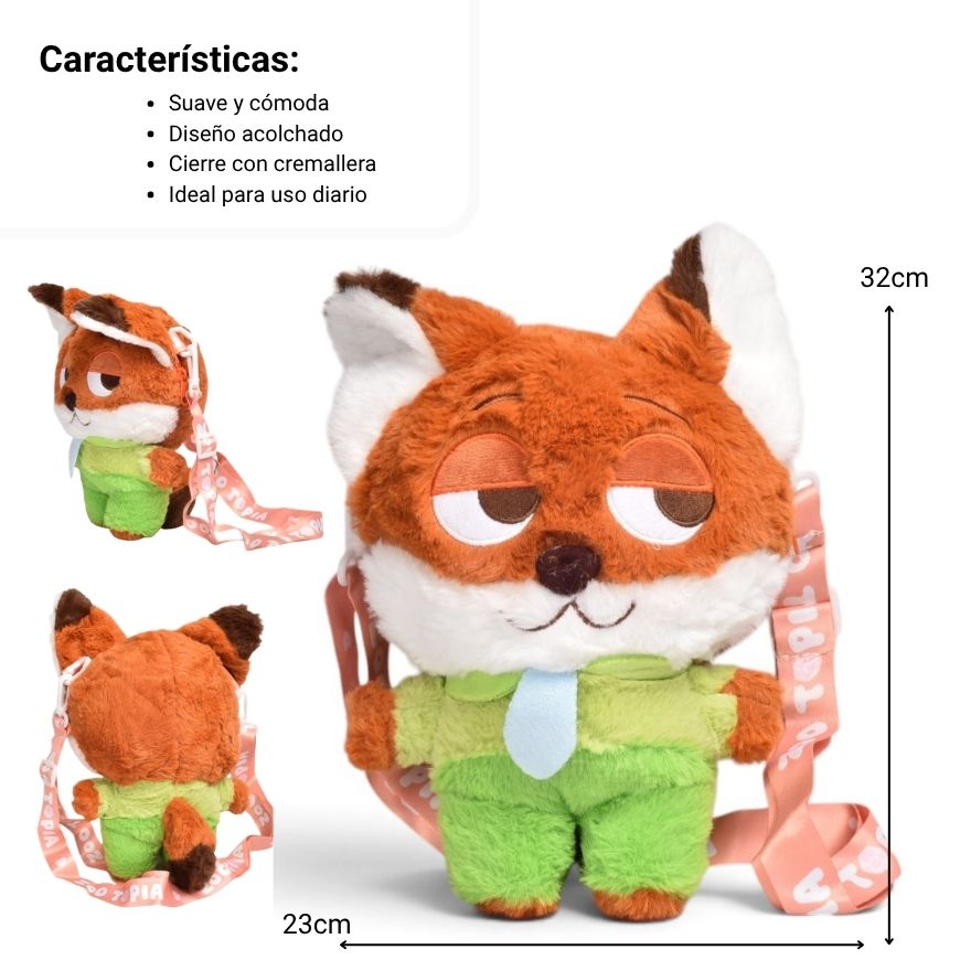 maleta moral prj peluche poliester dim:24x19cm