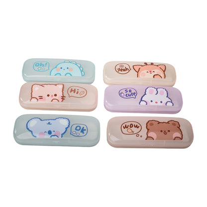 ESTUCHE PARA GAFAS PLASTICO DIFENTES COLORES