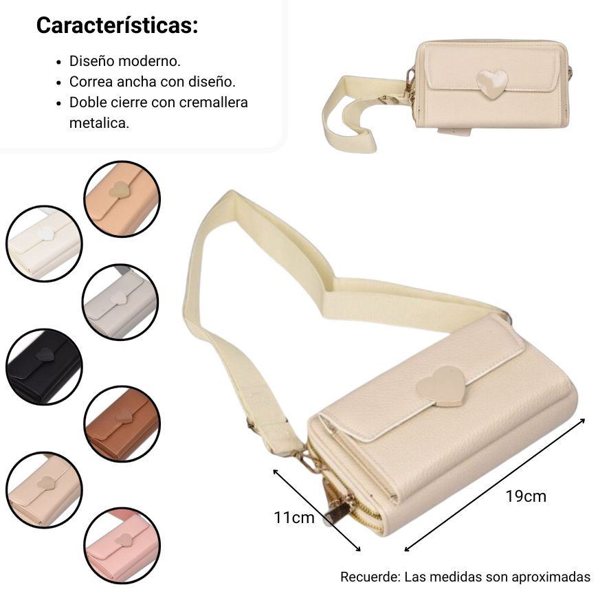 bolso ligero mujer dim: 19x11x7