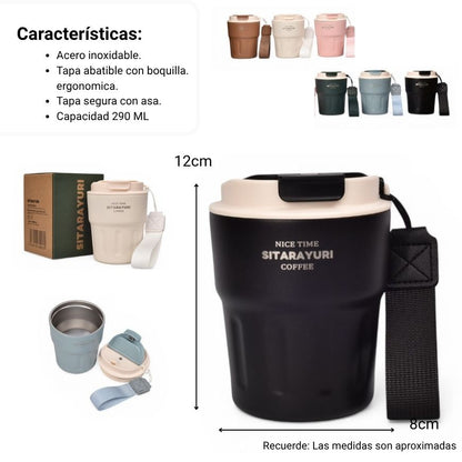 TERMO ACERO INOXIDABLE 290ML DIM: 8X8X11