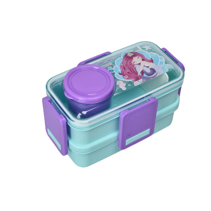 PORTACOMIDA PLASTICO DOBLE PLASTICO 500ML DIM:11X19X10