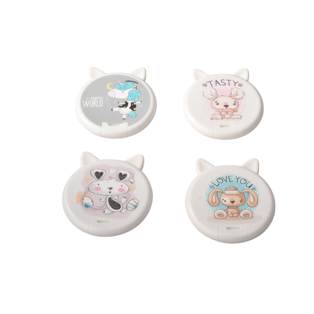 espejo forma gato cartera dim:8cm