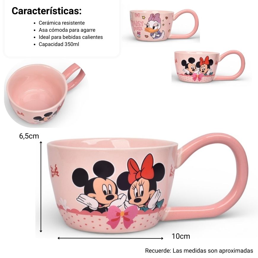 mug pocillo ceramica personaje 350ml dim:10x10x6