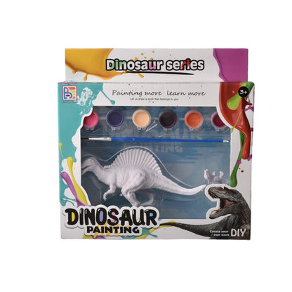 SET KIT DE PINTAR DINOSAURIO CON TEMPERAS