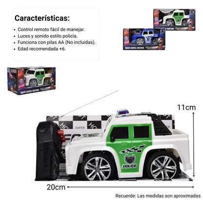 JUGUETE CARRO CON CONTROL REMOTO PARA NIÑO DIM:20X10X11
