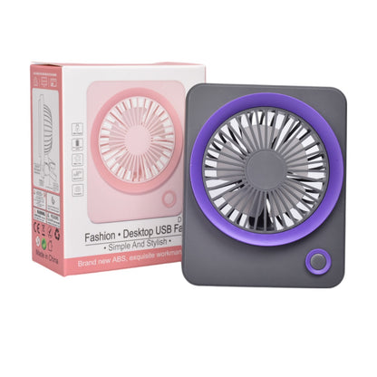 VENTILADOR CUADRADO PLASTICO RECARGABLE DIM:11X9X4