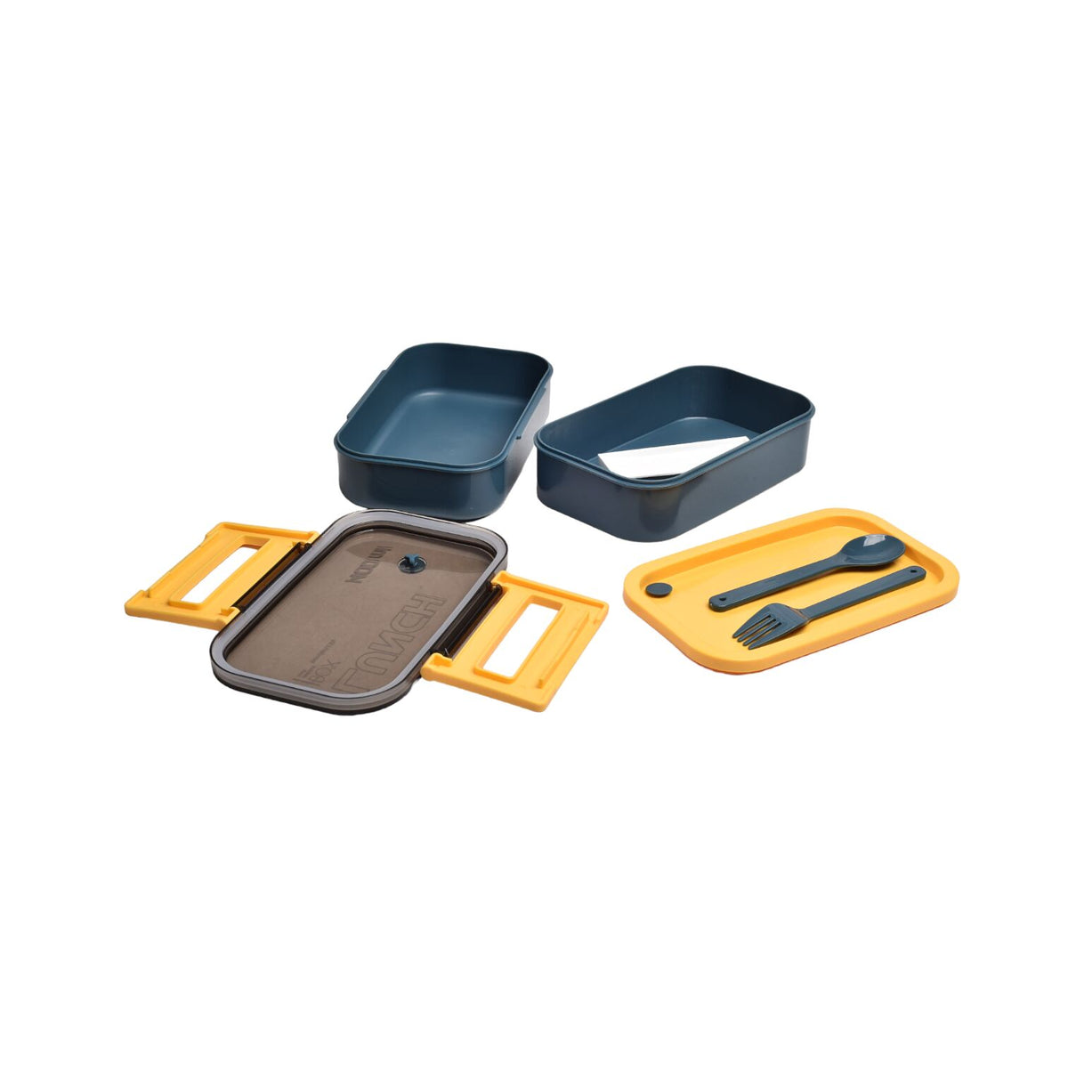 portacomidas lonchera plastico recipiente con cubiertos