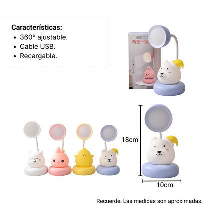 LAMPARA LED RECARGABLE DIM: 8X8X19