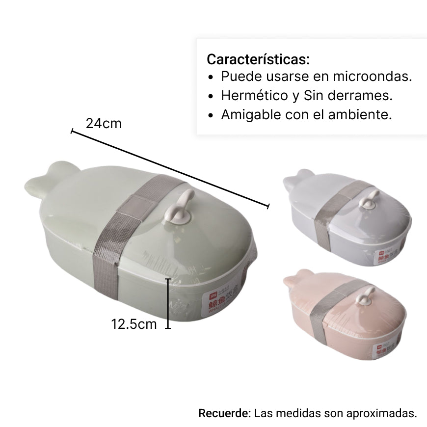 portacomida en plastico dim:13*24cm