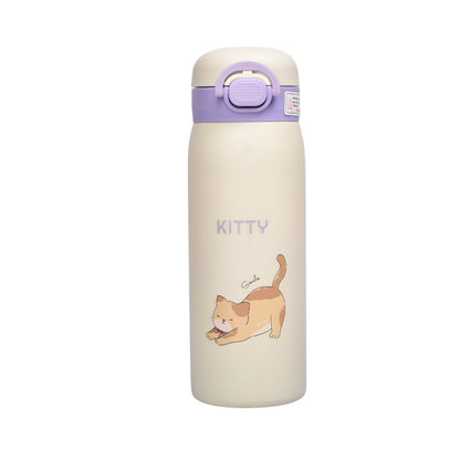 TERMO ACERO INOXIDABLE 500ML DISEÑO ANIMALES  DIM:6X6X20