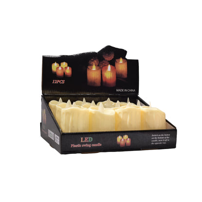 VELA DECORATIVA LED DE PILA Dim: 5x5x7