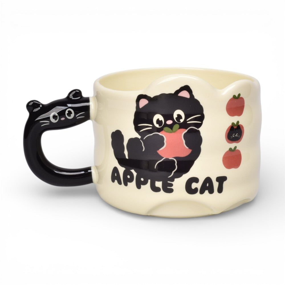mug pocillo ceramica diseños gatos 300ml dim:9x9x7