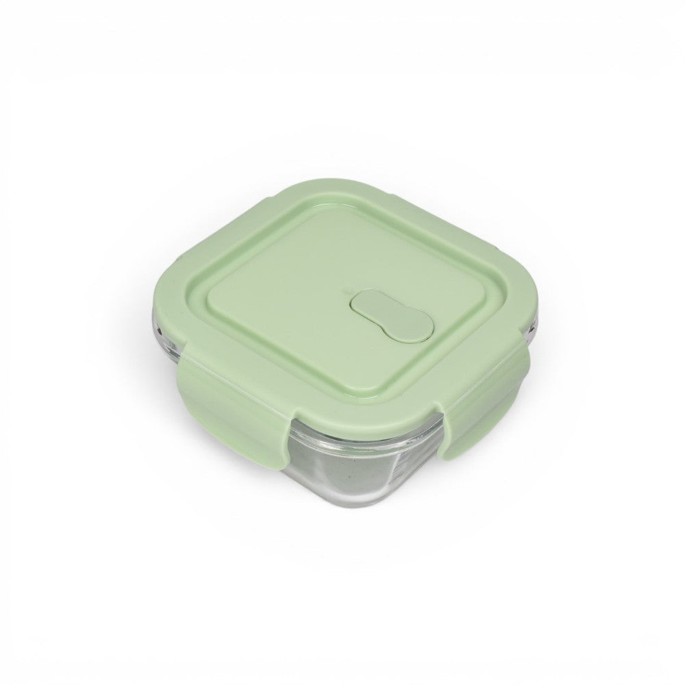 portacomida set 3pcs vidrio y plastico 390,520,800ml
